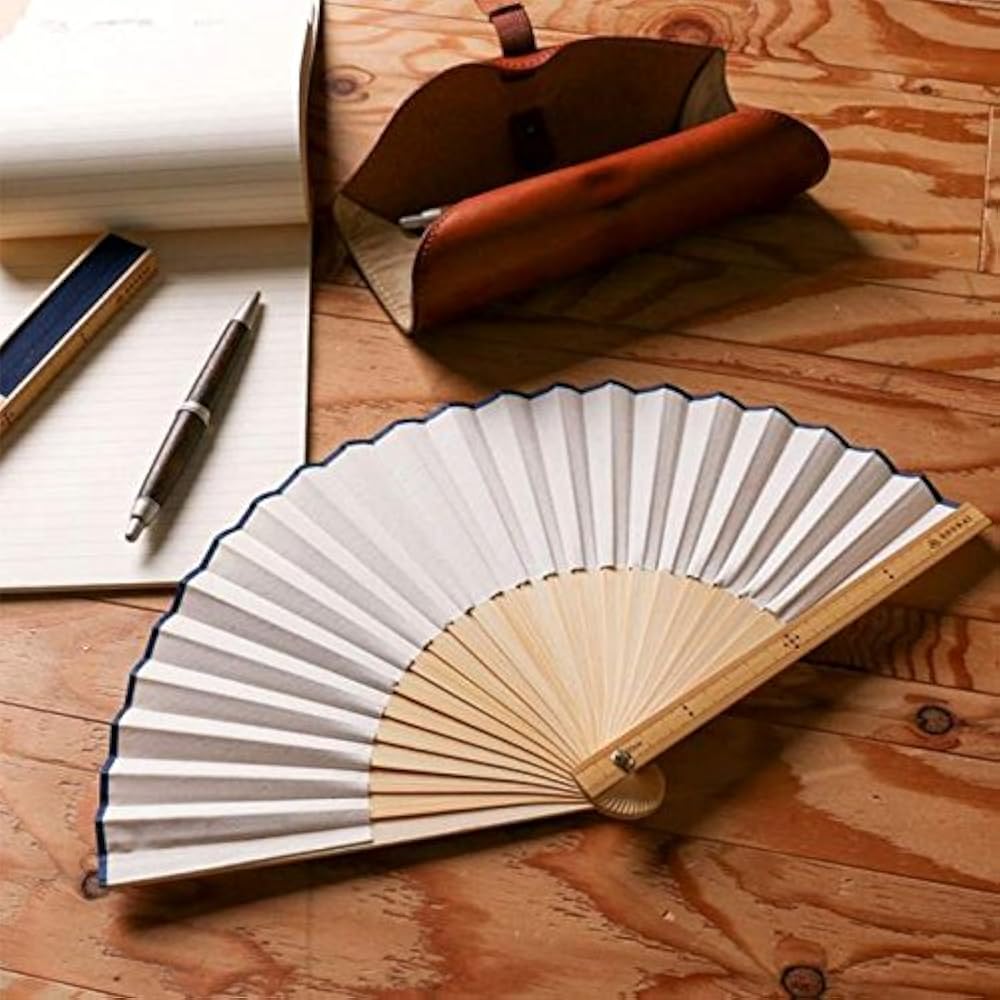 Amazon.co.jp: [さんび] 定規扇子 竹 生成り : Clothing, Shoes